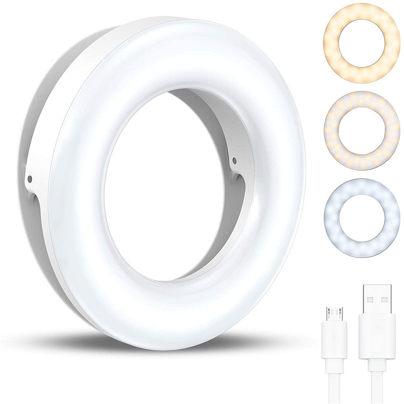 Photography Lighting Description - Taşınabilir LED Klip Halka Işık 40