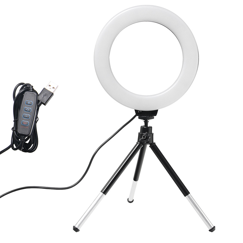 Photography Lighting Description - 6 inç halka ışık Tripod ile