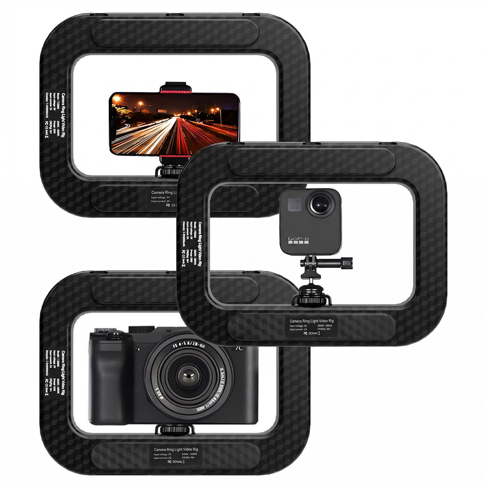 Photography Lighting Handheld - Taşınabilir Kare Dolgu Işığı Çok Amaçlı