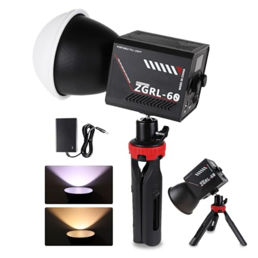 Photography Lighting Handheld - 60W COB LED Video Işığı, 8000
